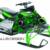 Preview of the sled wrap kit for Arctic Cat Sno Pro snowmobiles, the Hell's Fury, in green